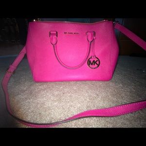 Michael Kors Raspberry Medium Satchel